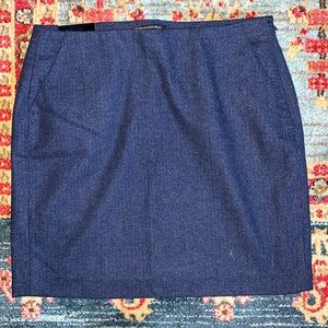 Wool mini skirt Banana Republic navy blue charcoal